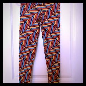 LuLaRoe Tween Multicolored Leggings